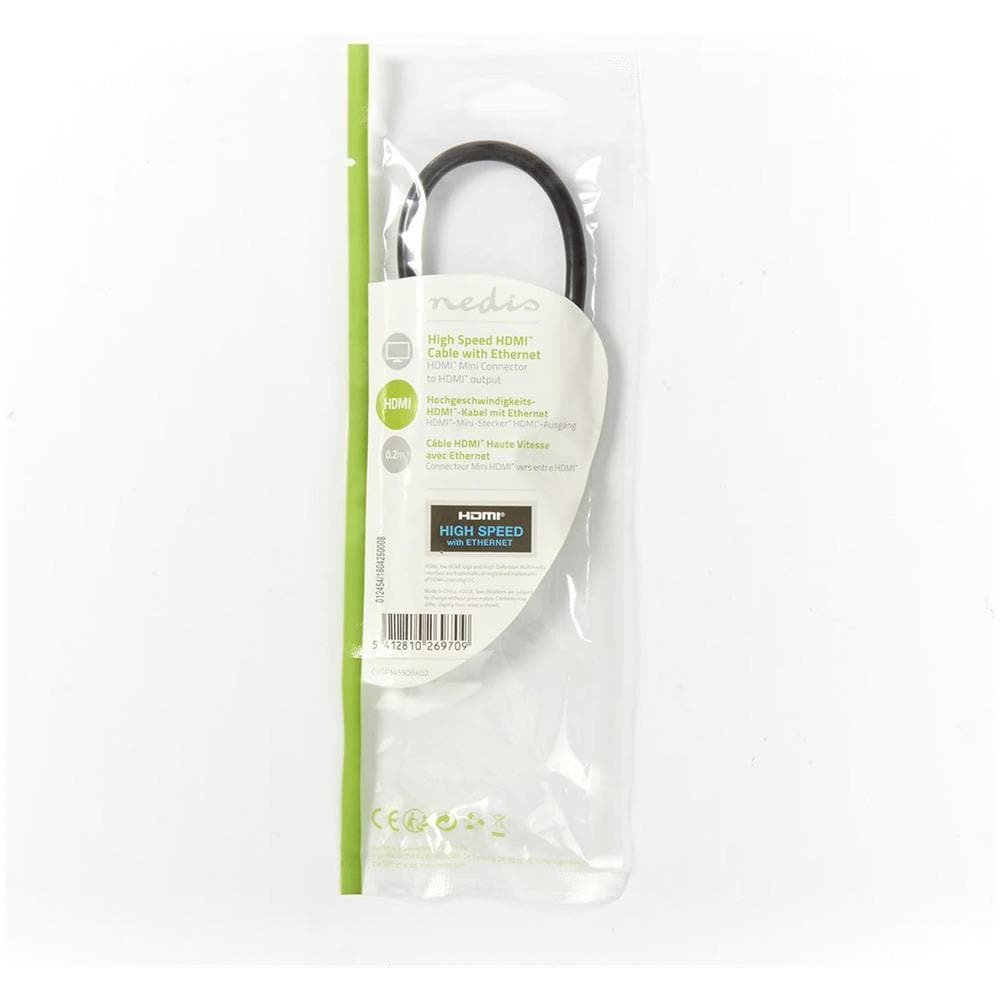 CVGP34590BK02 cavo HDMI 0,2 m HDMI Type C (Mini) HDMI tipo A (Standard) Nero - Foto 4