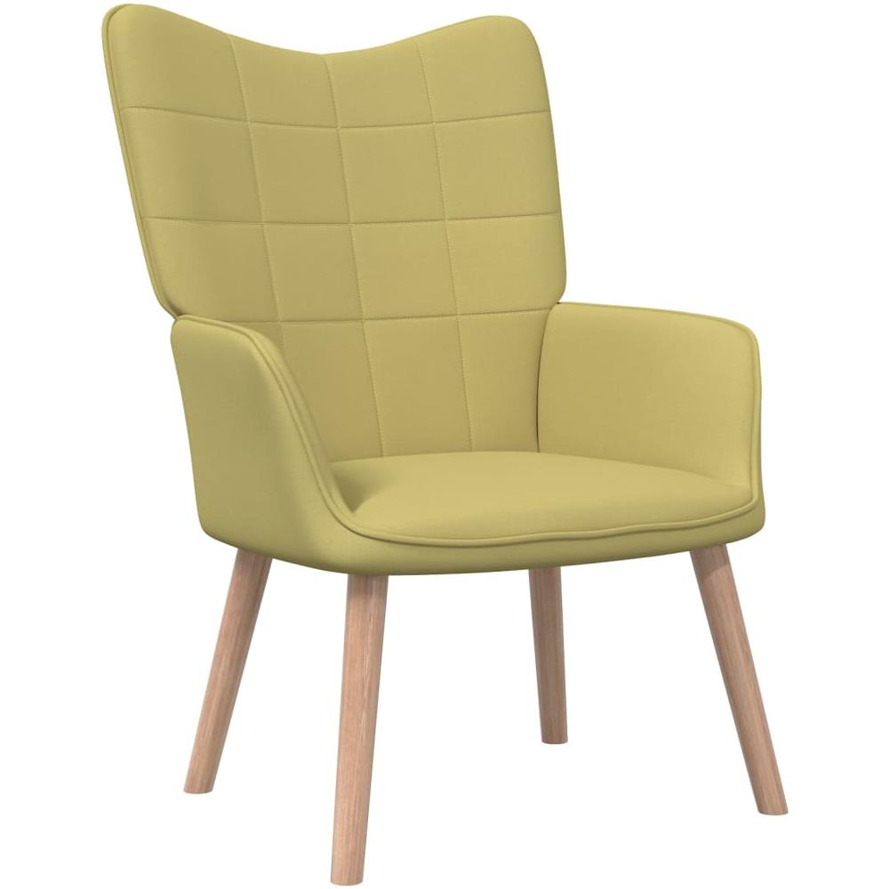 Poltrona Relax Con Sgabello 62x68,5x96 Cm Verde In Tessuto - Foto 2