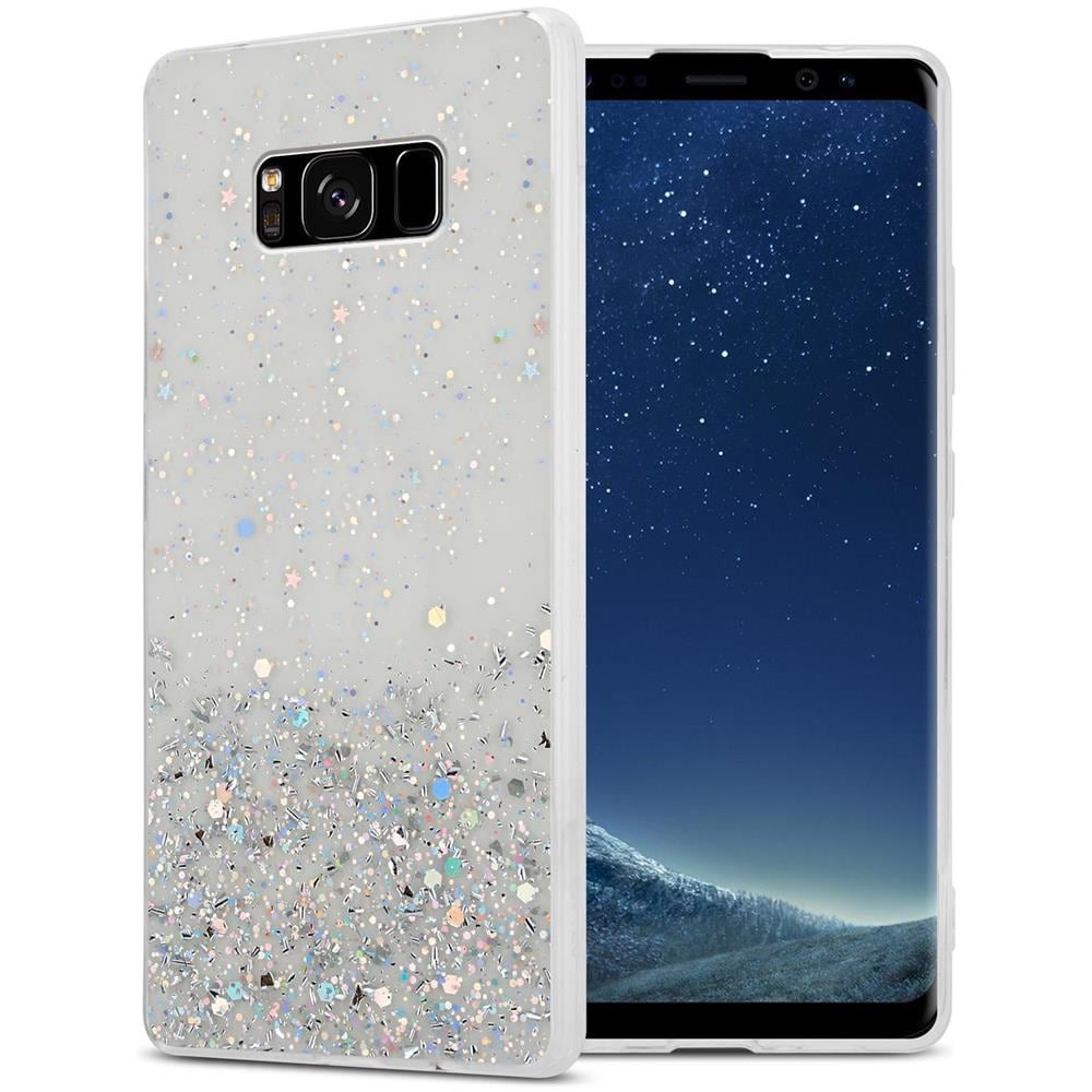 Custodia Compatibile Con Samsung Galaxy S8 Plus In Trasparente Con Glitter - Coperchio Protettivo In Silicone Tpu Flessibile Con Glitter Scintillanti - Foto 1