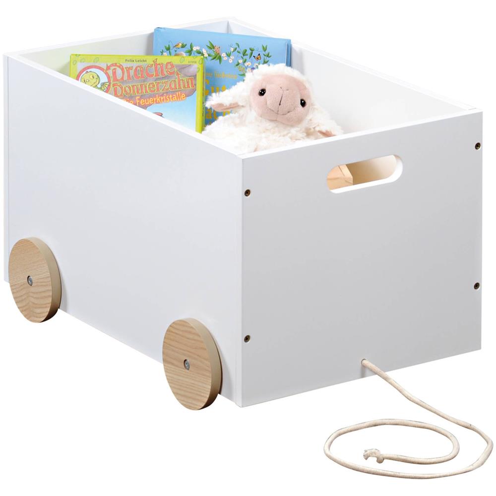 Scatola Giocattolo Su Ruote, Bianco, Kesper - Foto 1
