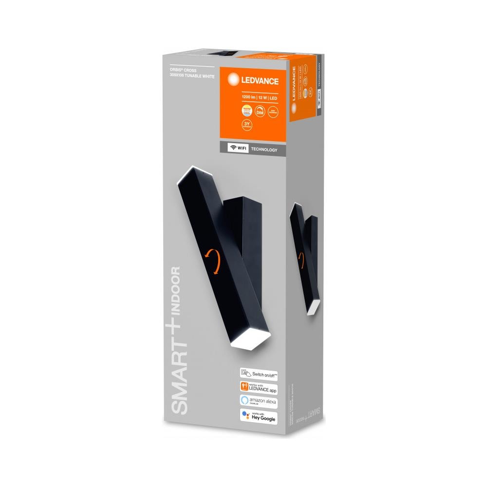 Aplique Da Parete Led Regolabile 12w Smart+ Wifi Orbis Cross Ledvance 4058075573994 Bianco 106x50x309 Mm Pc - Foto 1