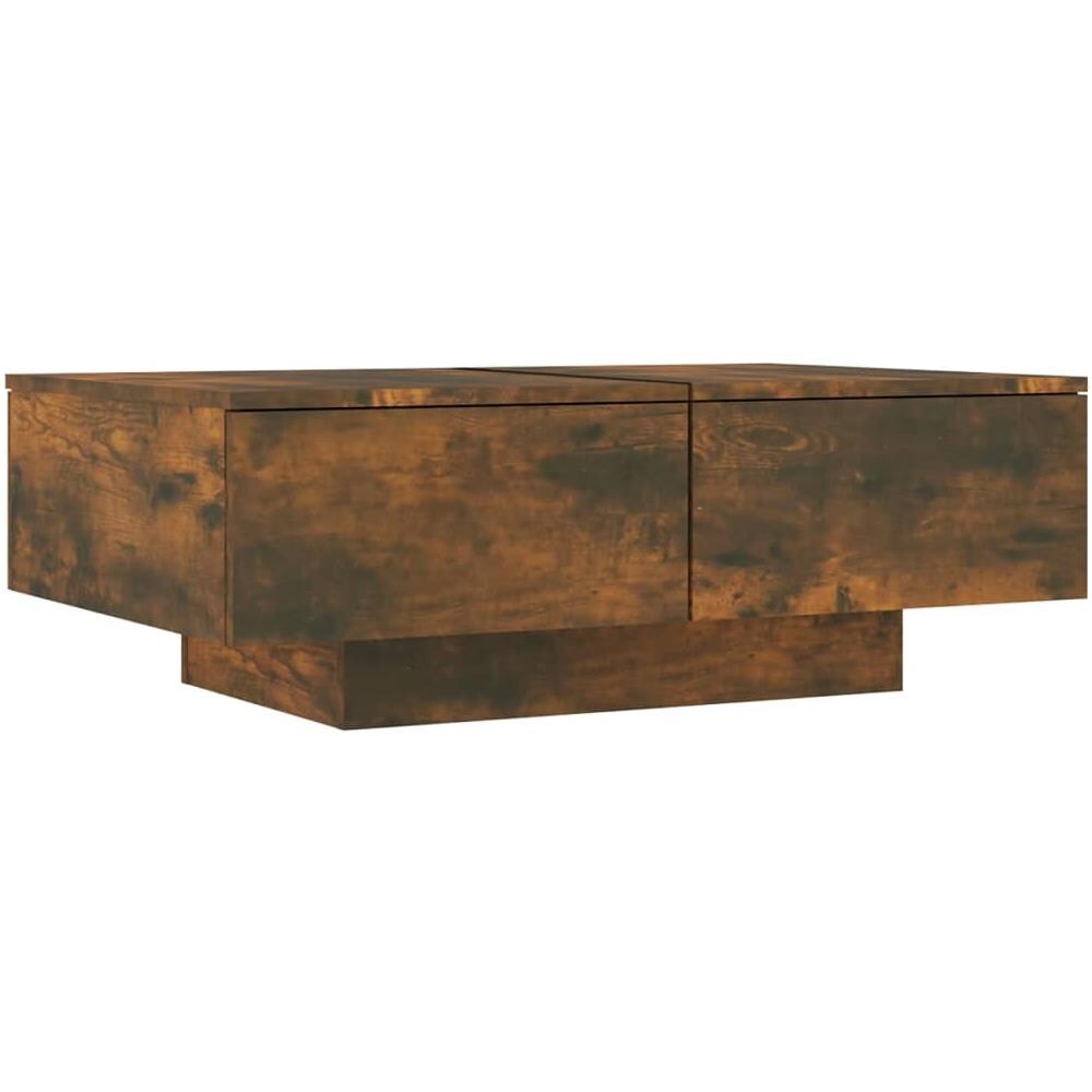 Tavolino Da Salotto Rovere Fumo 90x60x31 Cm Legno Multistrato - Foto 1