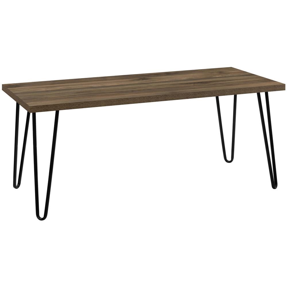 Owen Tavolino Rettangolare In Truciolare Laminato Noce - Foto 1