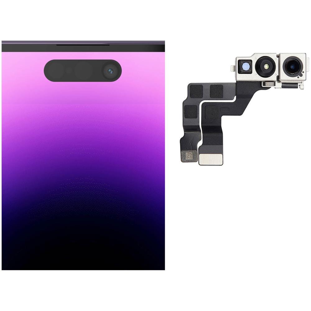 Fotocamera Frontale Compatibile Per Iphone 14 Pro Max Di Ricambio Con Obiettivo - Foto 2