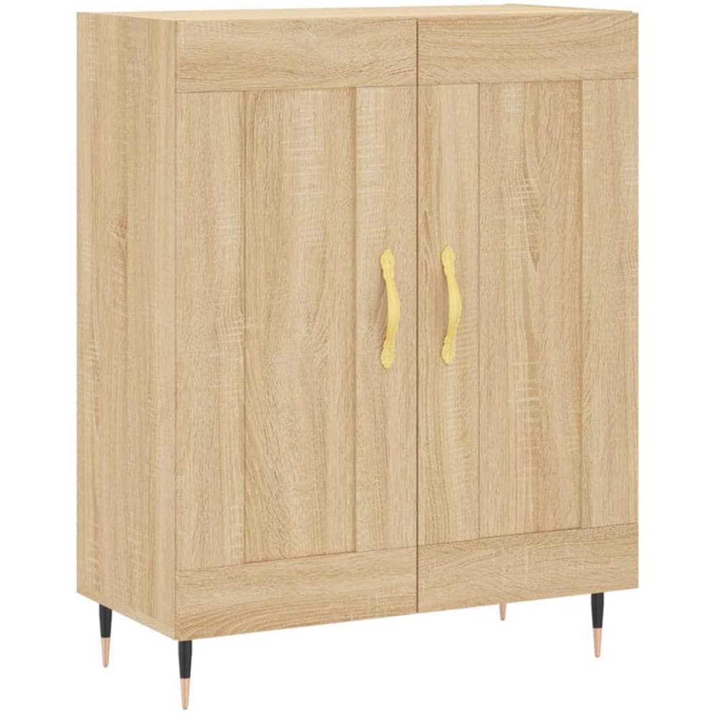 Credenza Rovere Sonoma 69,5x34x90 Cm In Legno Multistrato - Foto 2