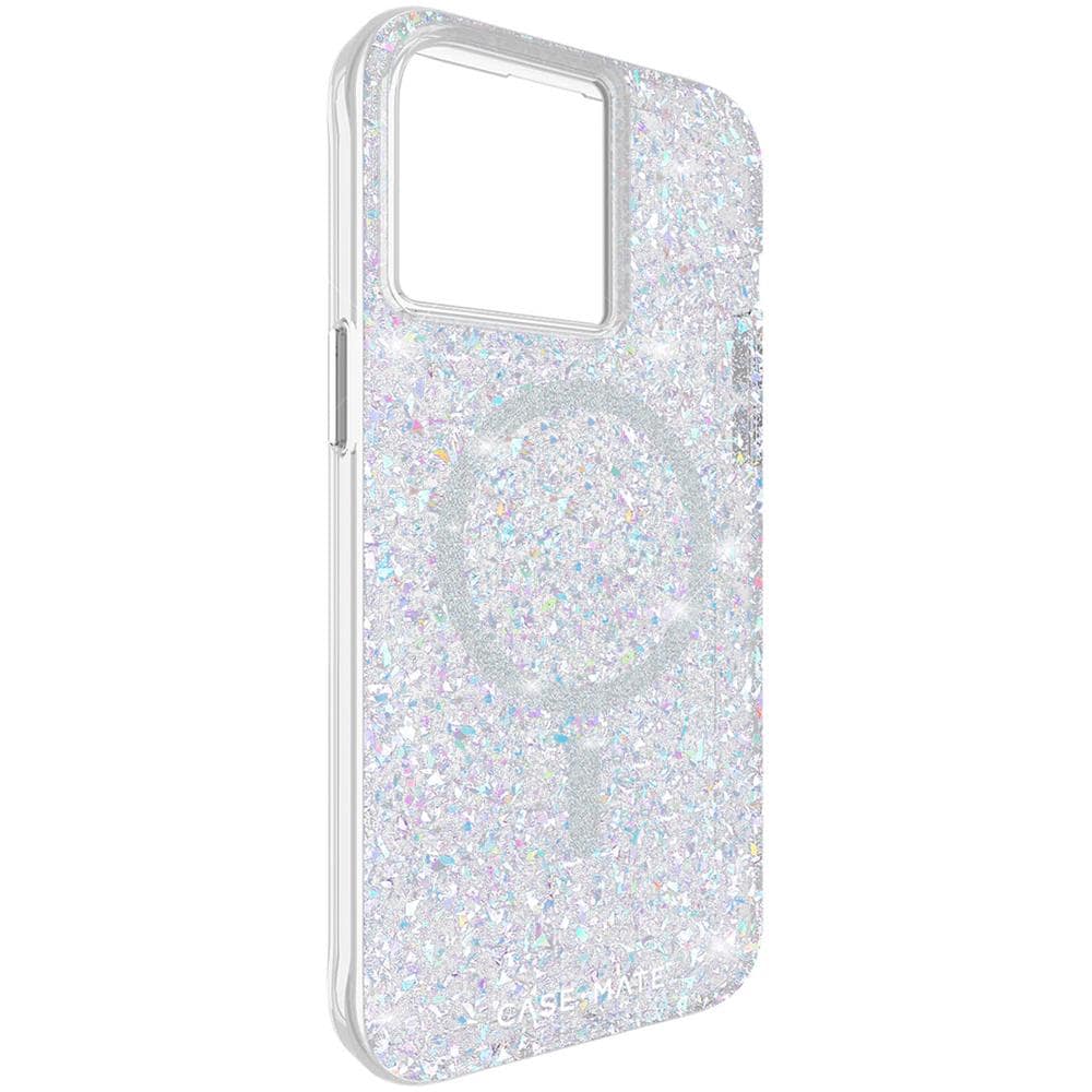 Cover Magsafe Per Iphone 15 Pro Silicone Glitter Iridescente Twinkle - Foto 2
