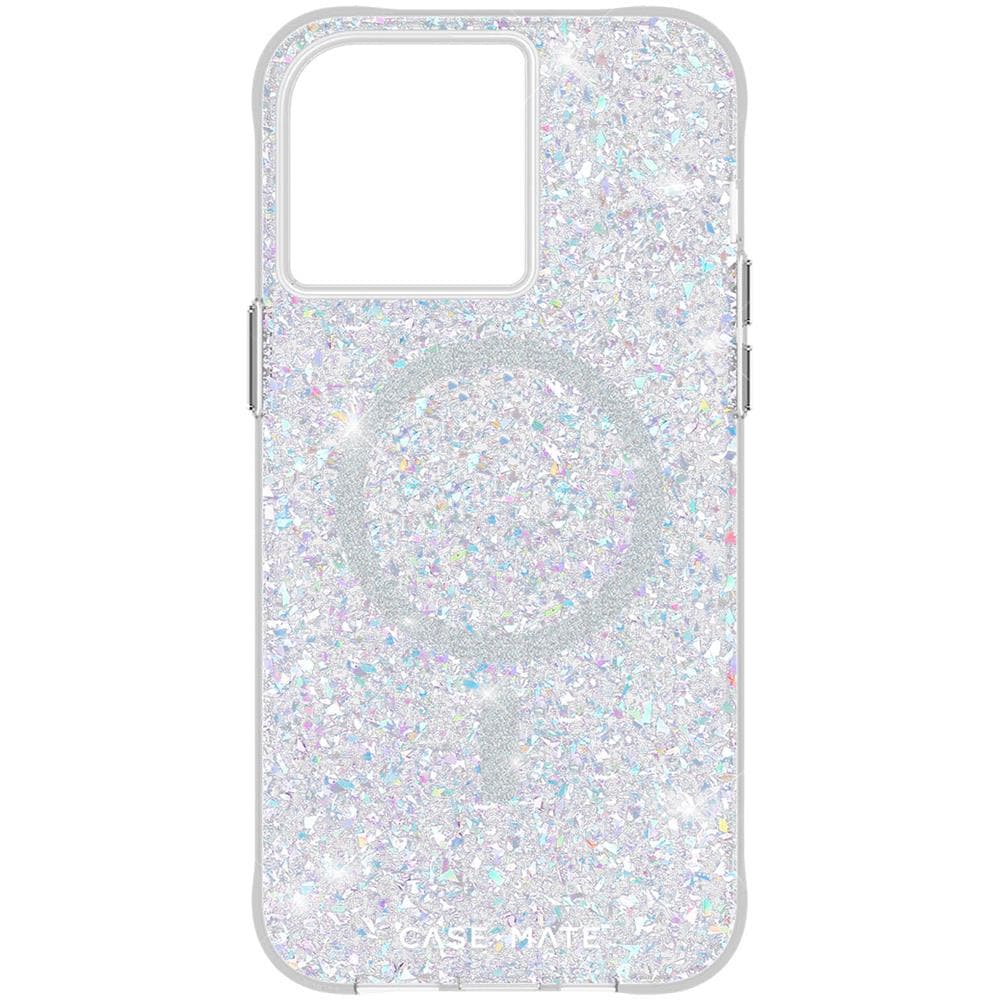 Cover Magsafe Per Iphone 15 Pro Silicone Glitter Iridescente Twinkle - Foto 1
