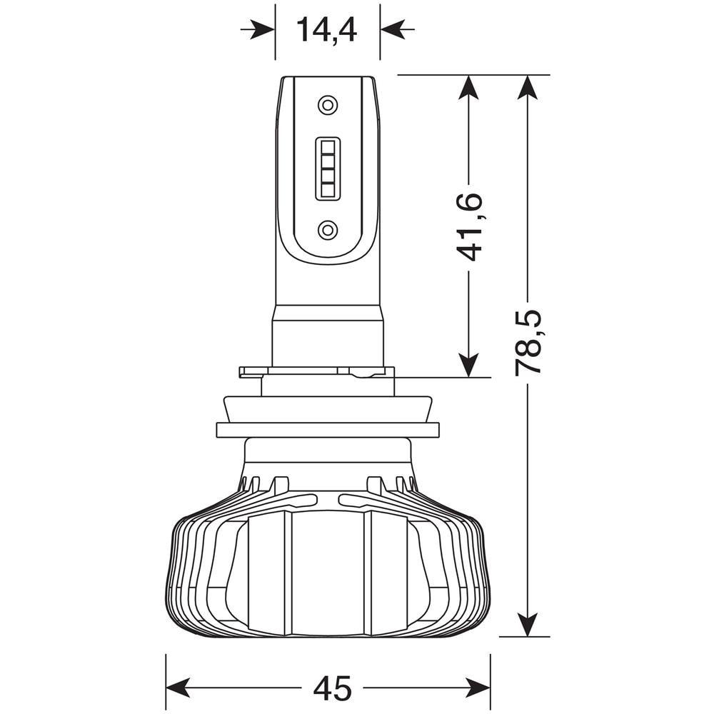 9/32v Halo Led Serie 5 Blaster - (h8-h9-h11-h16) - 20w - Pgj19-x - 2 Pz - Scatola - Foto 3