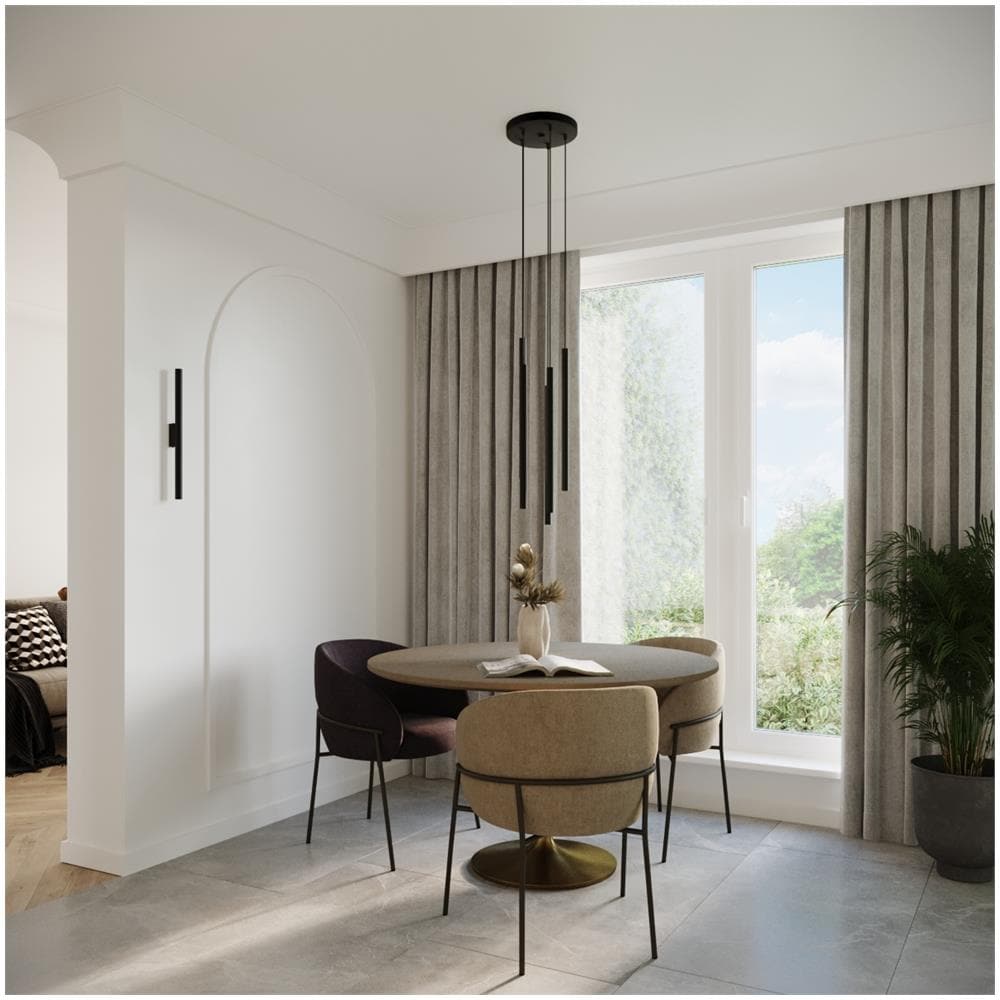 Lampada Da Parete Pastelo 2 Nero Sl. 1178 - Moderno Lampade Da Parete Nero 50x2.5x5 Cm - Foto 1