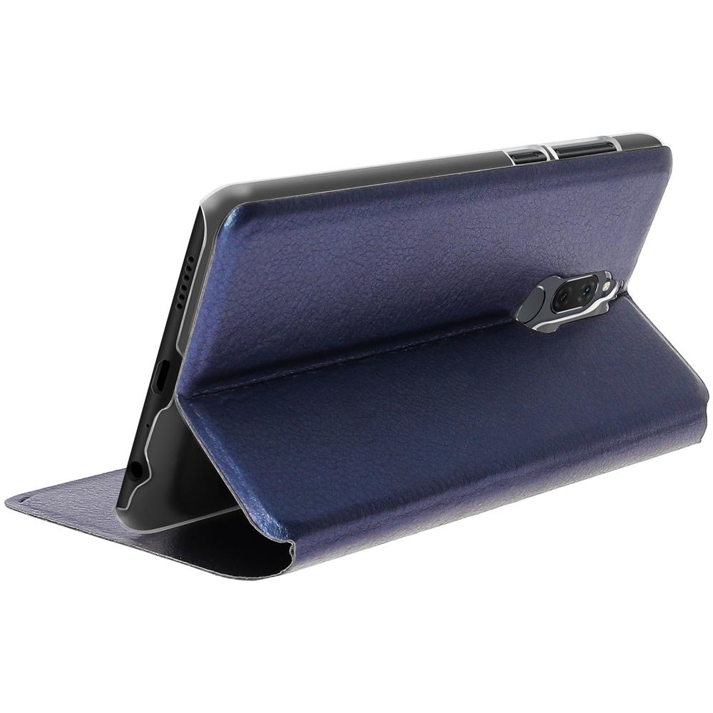 Custodia Huawei Mate 10 Lite Portafoglio Sportellino Finestra Cover Rigida - Blu - Foto 2