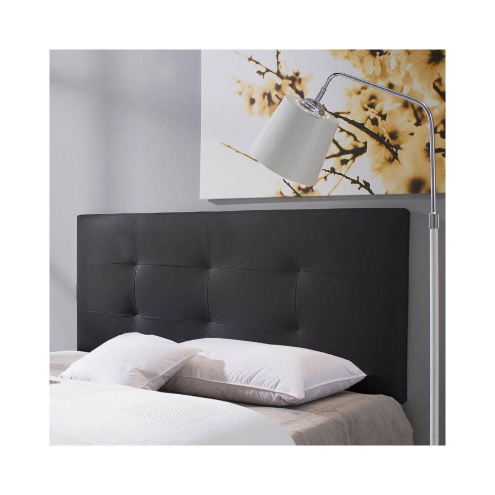 Testiera Di Letto Di Pelle Sintetica Carla 160x60 Nero - Foto 2