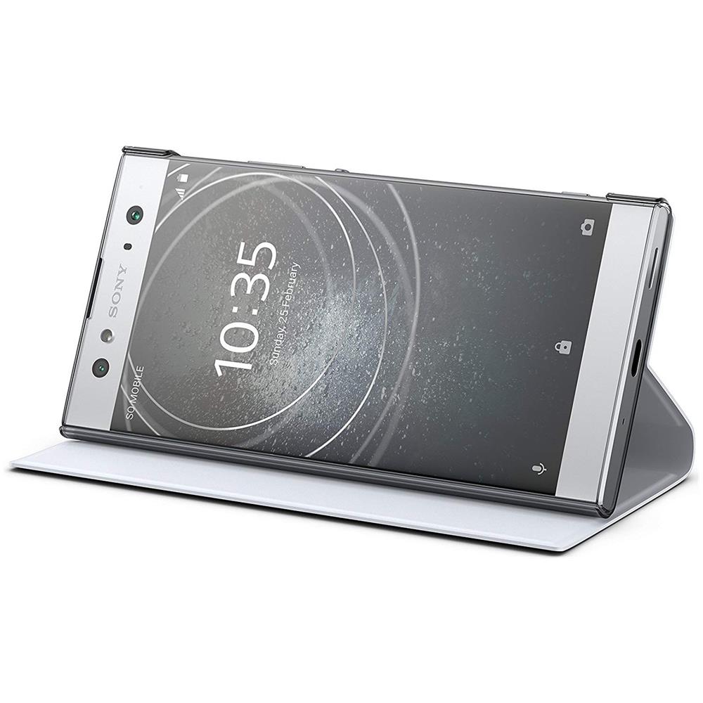 Custodia Xperia Xa2 Ultra Originale Sportellino Sony Style Cover Stand Nero - Foto 12