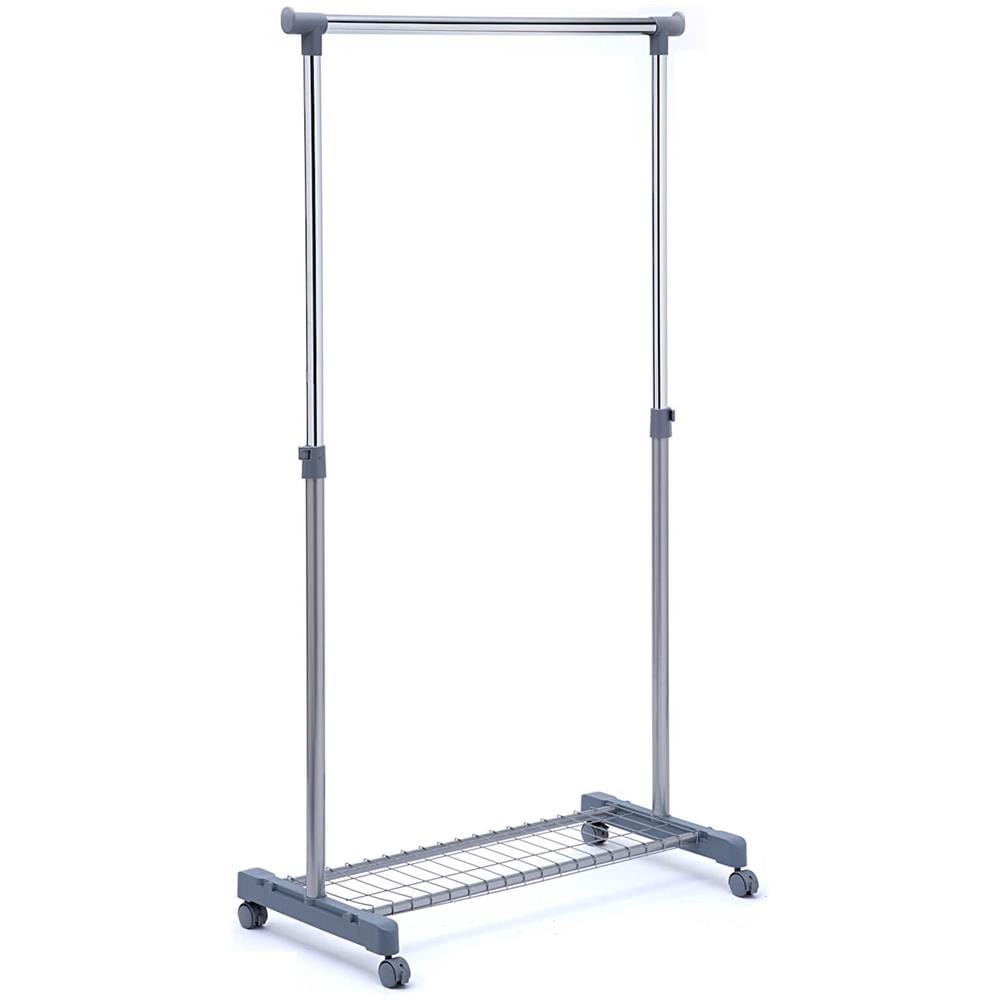 Stender Singolo In Metallo Cromato Con Portaoggetti Portata 15kg Ac9001-gr - Foto 1