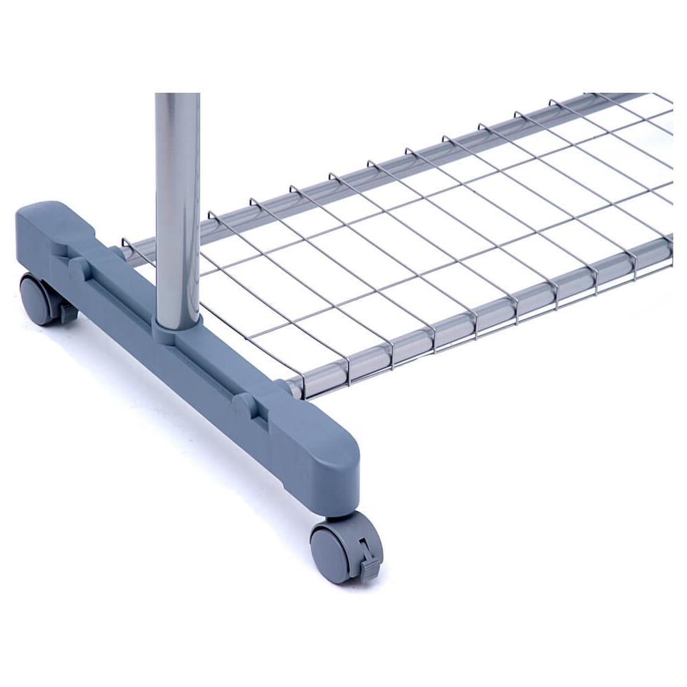 Stender Singolo In Metallo Cromato Con Portaoggetti Portata 15kg Ac9001-gr - Foto 4