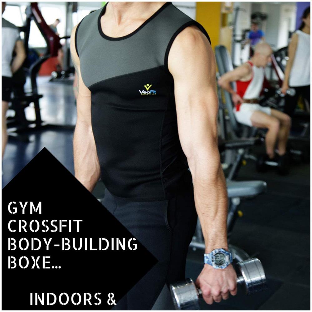 Canotta Uomo Sudorazione E Compressione - Tonifica La Pancia E Rifinisce La Vita Taglie - M - Foto 2