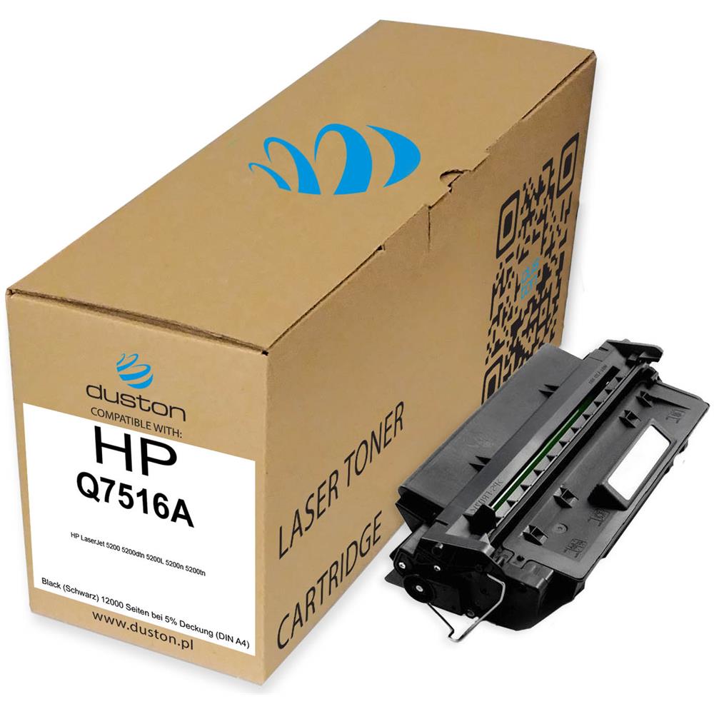 TONER - 2x Q7516a, 16a Negro Compatible Con Hp Laserjet 5200 5200dtn 5200l 5200n 5200tn - Foto 2