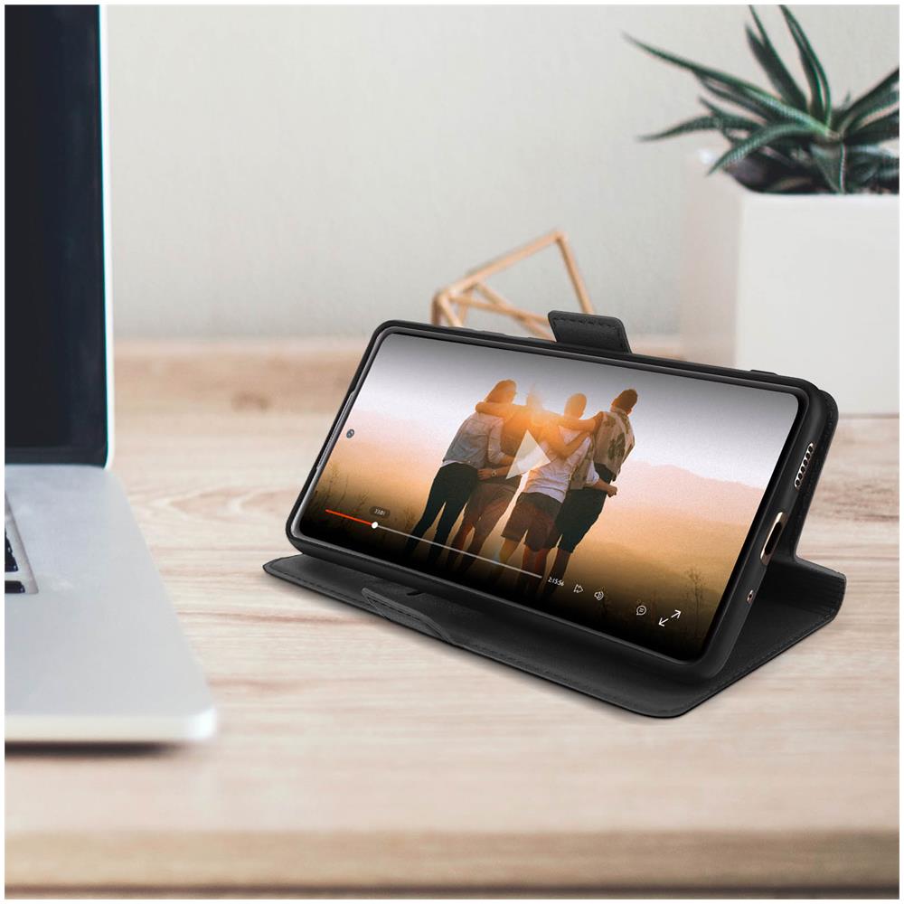 Custodia Samsung Galaxy S20 Fe Portacarte Supporto Video Doppia Linguetta Nera - Foto 5