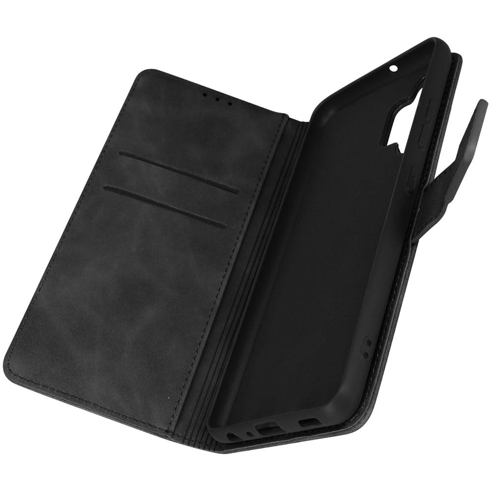 Custodia Galaxy A32 5g Effetto Scamosciato Portafoglio Tender Book Nera - Foto 1