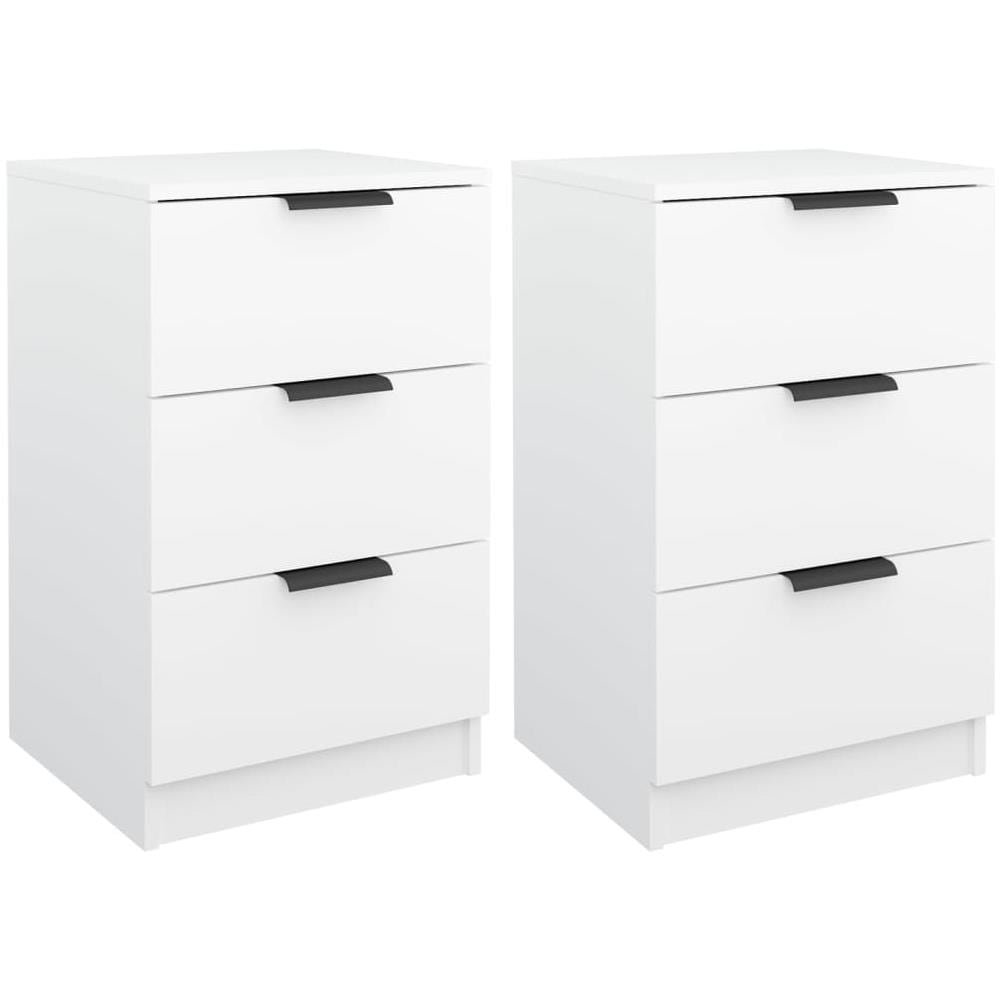 Comodini 2 Pz Bianchi 40x36x65 Cm - Foto 2