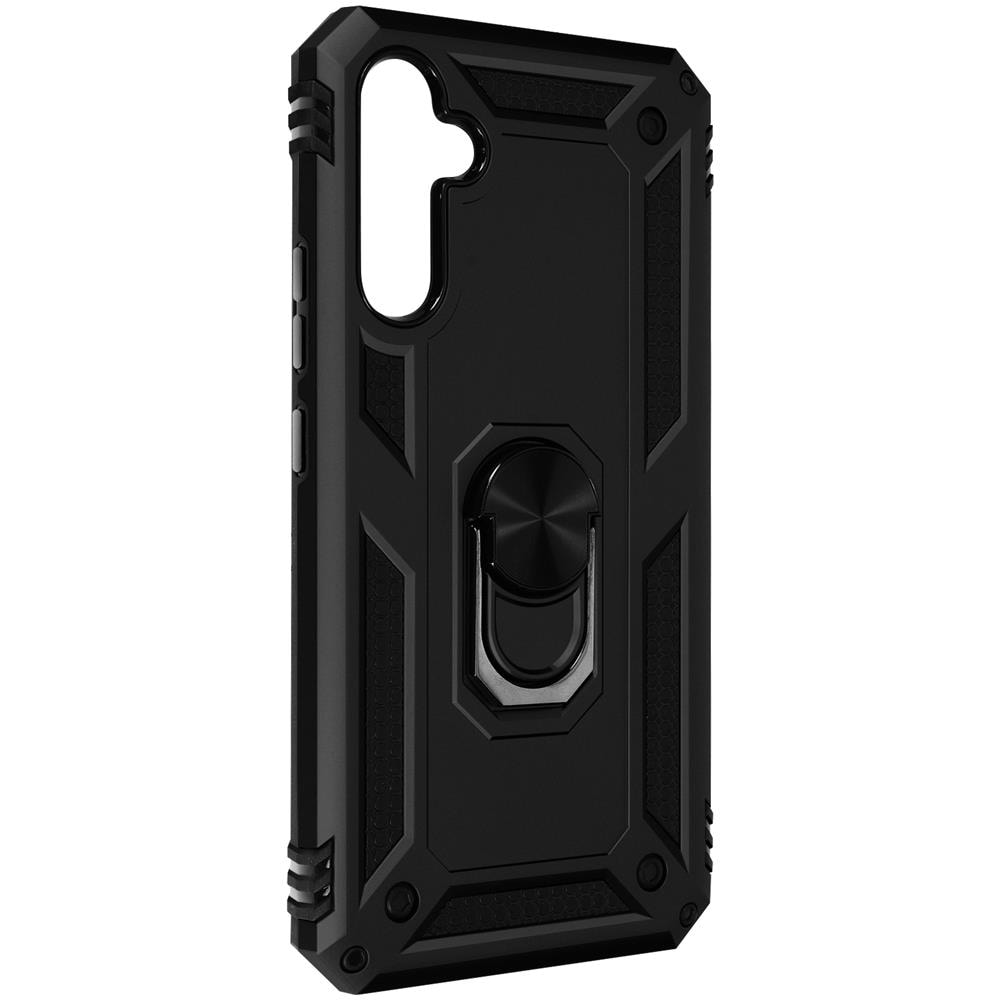 Cover Per Samsung A34 5g Anti-urto Ibrida Anello Sostegno Funzione Supporto Nera - Foto 1
