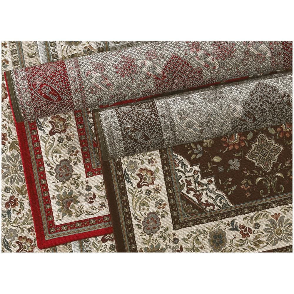 Tappeto Salotto Camera Velour Antiscivolo Mod. Tabriz Suardi Vari Colori 115x175cm Rosso - Foto 2