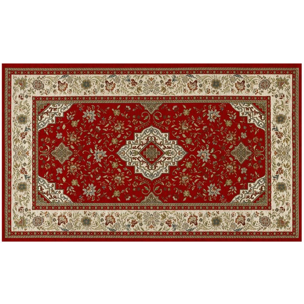 Tappeto Salotto Camera Velour Antiscivolo Mod. Tabriz Suardi Vari Colori 115x175cm Rosso - Foto 1