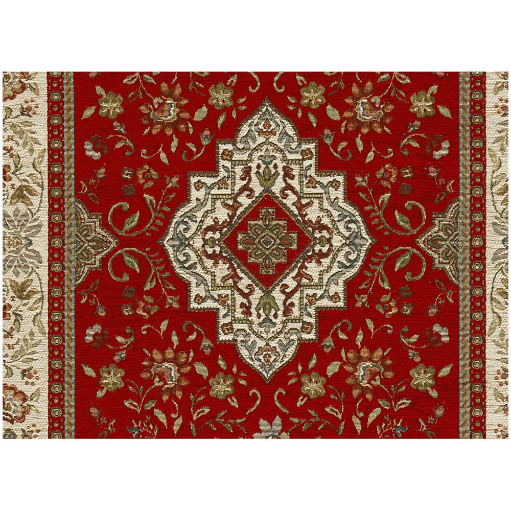 Tappeto Salotto Camera Velour Antiscivolo Mod. Tabriz Suardi Vari Colori 115x175cm Rosso - Foto 5