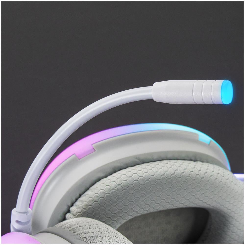 MHGLOW cuffia e auricolare Cablato A Padiglione Giocare USB tipo A Bianco - Foto 6