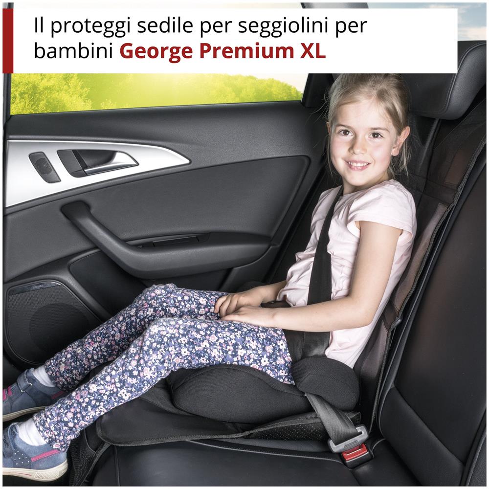Cuscino Per Seggiolino George Premium Xl, Cuscinetto Protettivo Per Bambini Nero - Foto 2