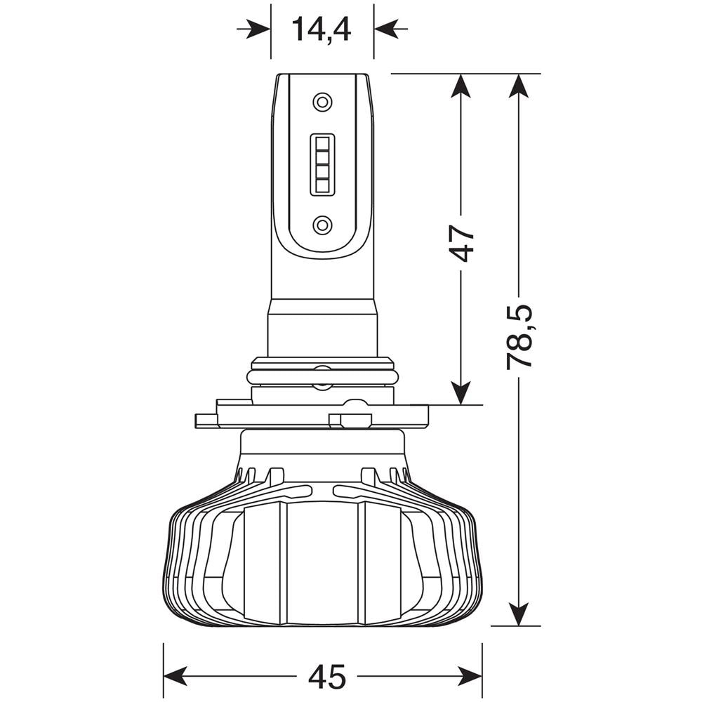 9/32v Halo Led Serie 5 Blaster - (h10-hb3 9005) - 20w - P20d - 2 Pz - Scatola - Foto 3