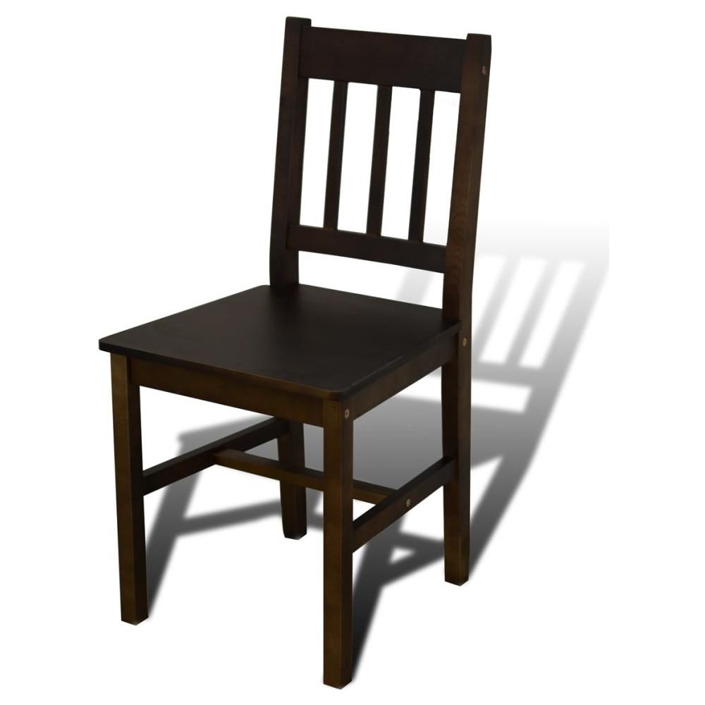 Tavolo Con 4 Sedie In Legno Marrone - Foto 2