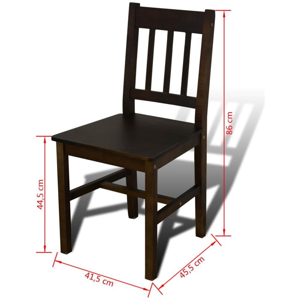 Tavolo Con 4 Sedie In Legno Marrone - Foto 6