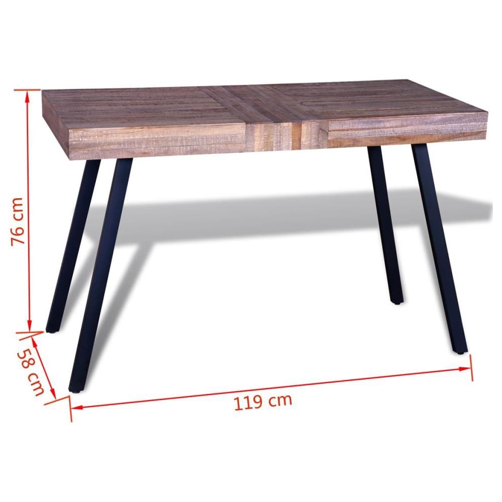 Tavolo In Legno Anticato Di Teak - Foto 16