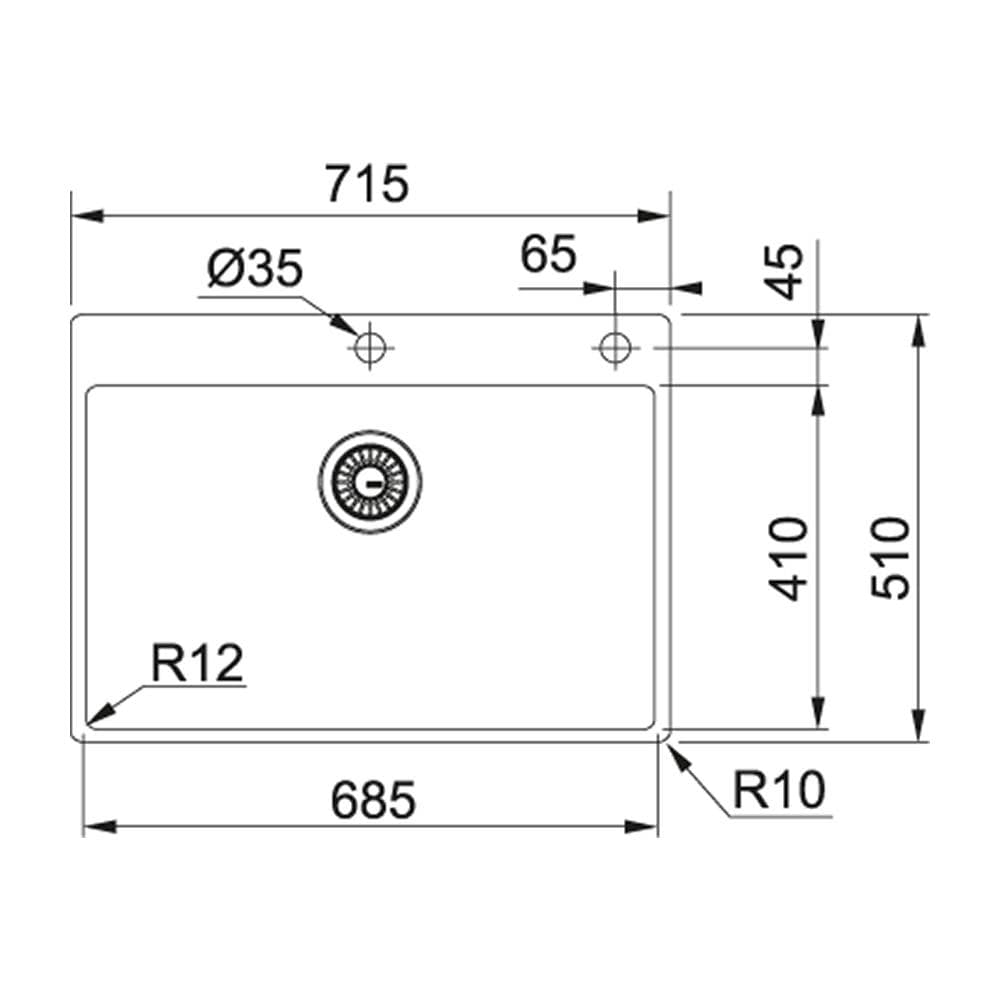Lavello BXX 210/110-68 1 Vasca Dimensione 68.5 x 41 cm Colore Inox Serie Box - Foto 2