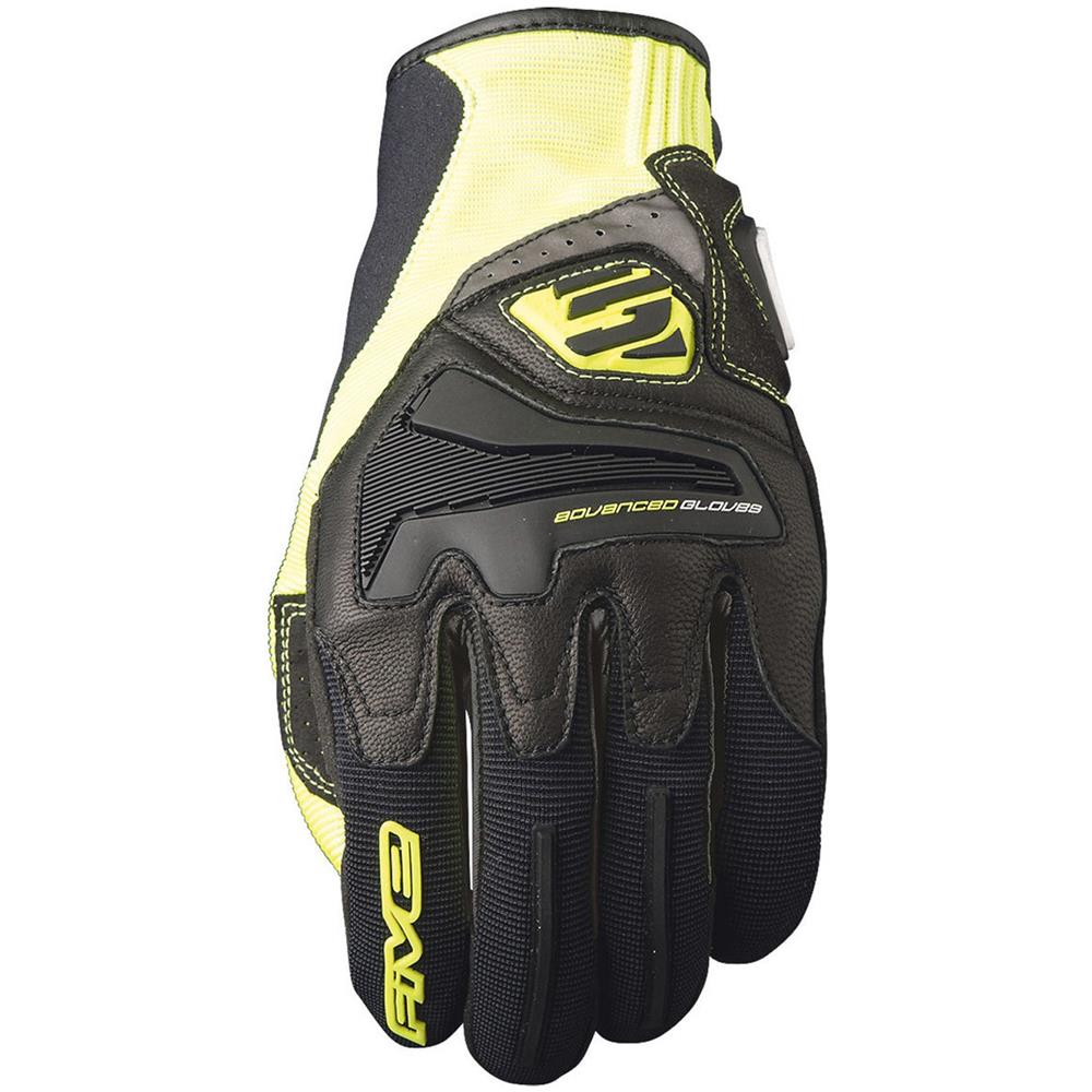 Guanti Moto In Pelle 2018 Rs4 Nero Fluorescent Giallo (l, Nero) - Foto 1