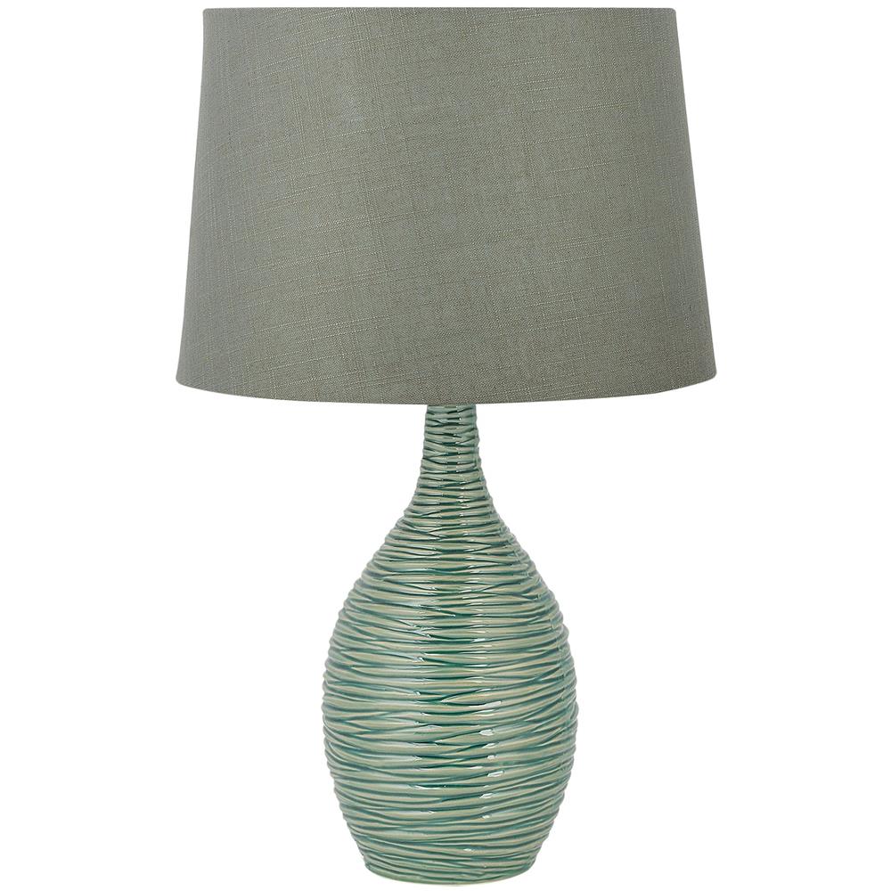 Lampada Da Tavolo In Color Verde Scuro Atsas - Foto 1