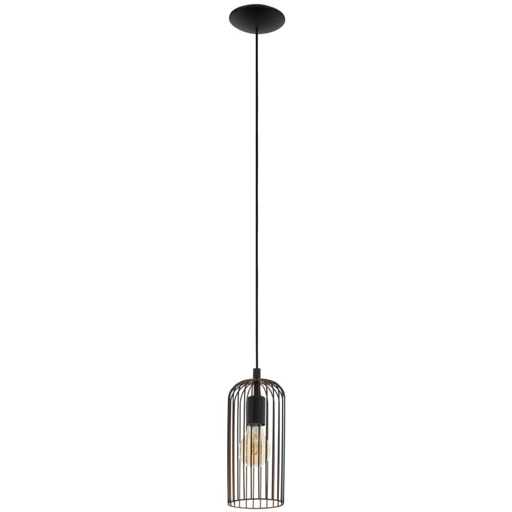 Lampada Da Soffitto Roccamena Nera E Rame - Foto 1