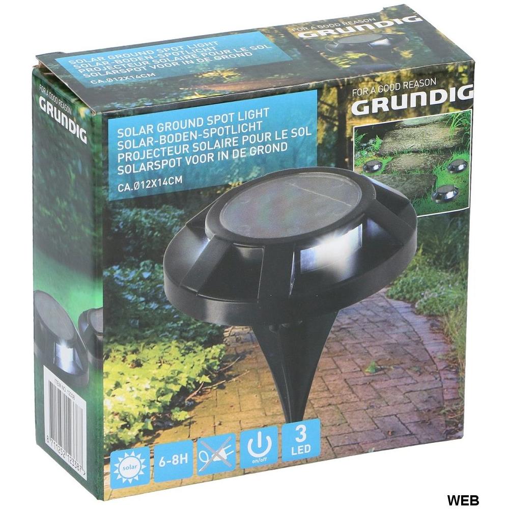 Faretto Solare Crepuscolare Da Giardino 3 Led - Foto 1