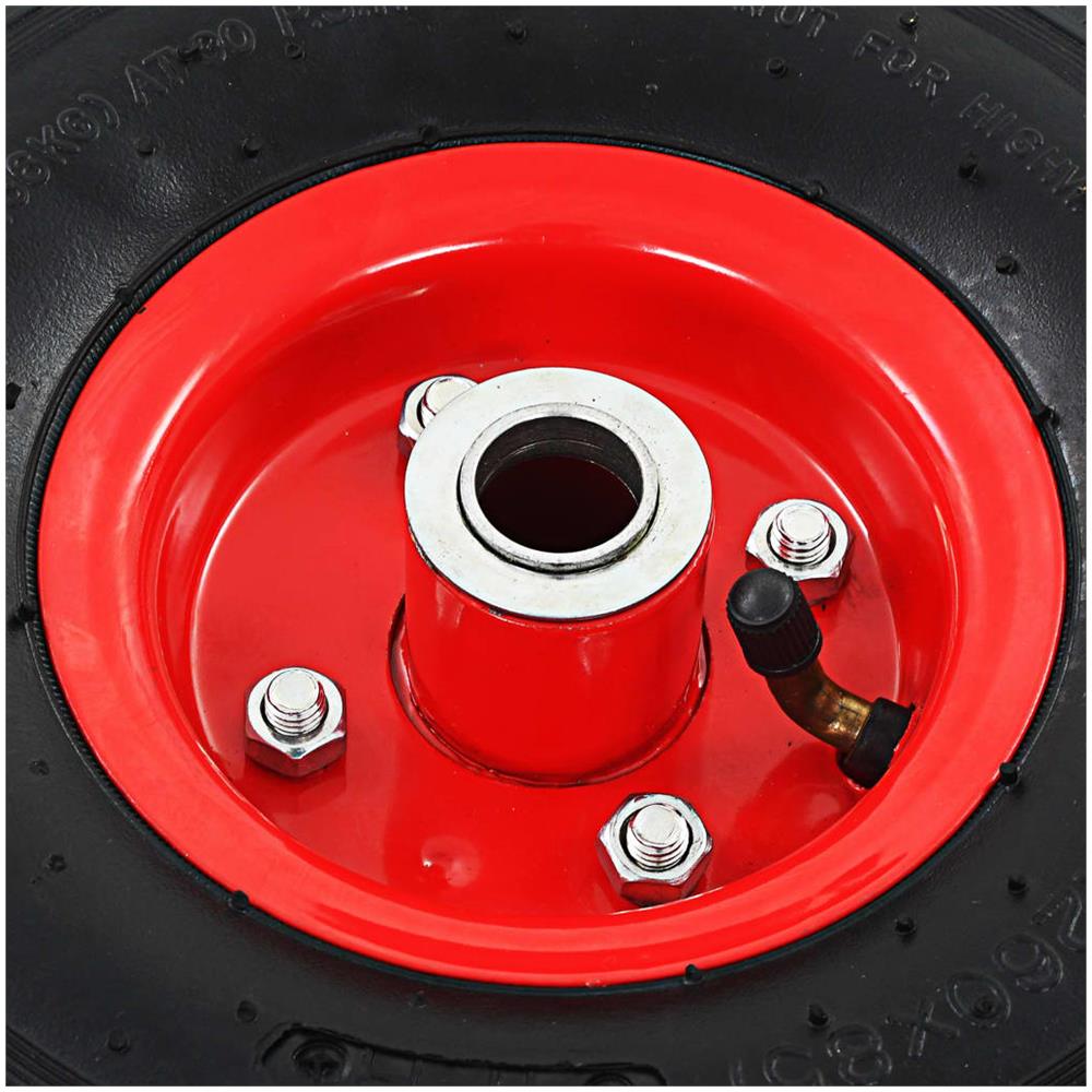 Ruote Carrello a Mano 2 pz Gomma 3.00-4 (245x82)  - Foto 2