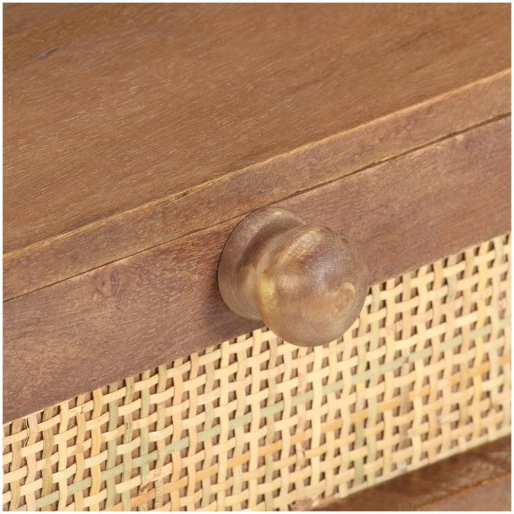Tavolino Da Salotto In Legno Massello Di Mango 100x60x40 Cm - Foto 2