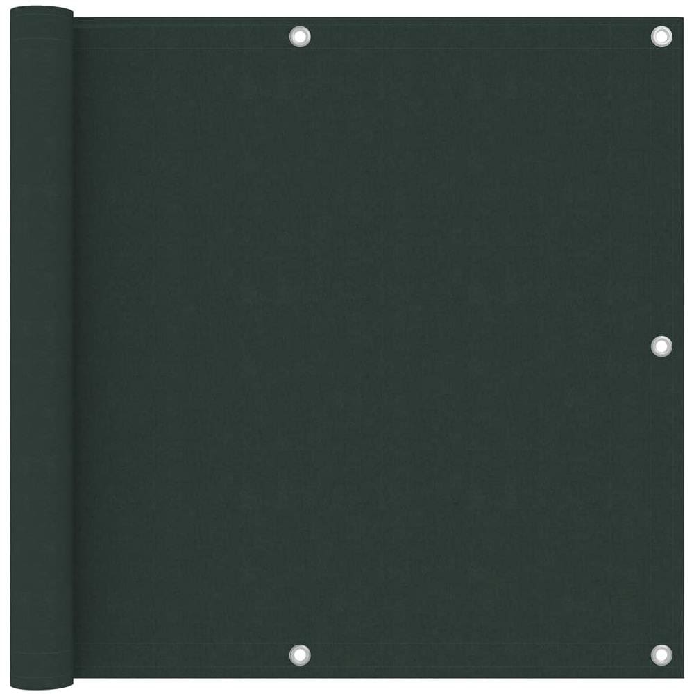 Paravento da Balcone Verde Scuro 90x300 cmTessuto Oxford - Foto 1