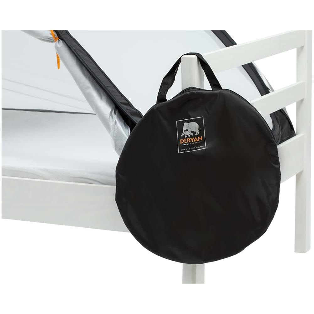 Zanzariera Pop-up Da Letto 200x90x110 Cm Nero - Foto 3