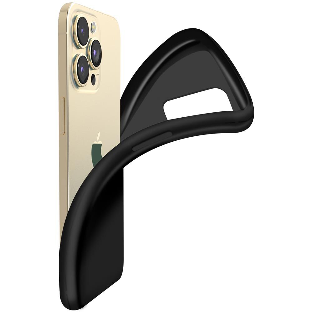 Cover Apple Iphone 13 Pro Max Resistente Silicone Gel Sottile Leggera Nera - Foto 5