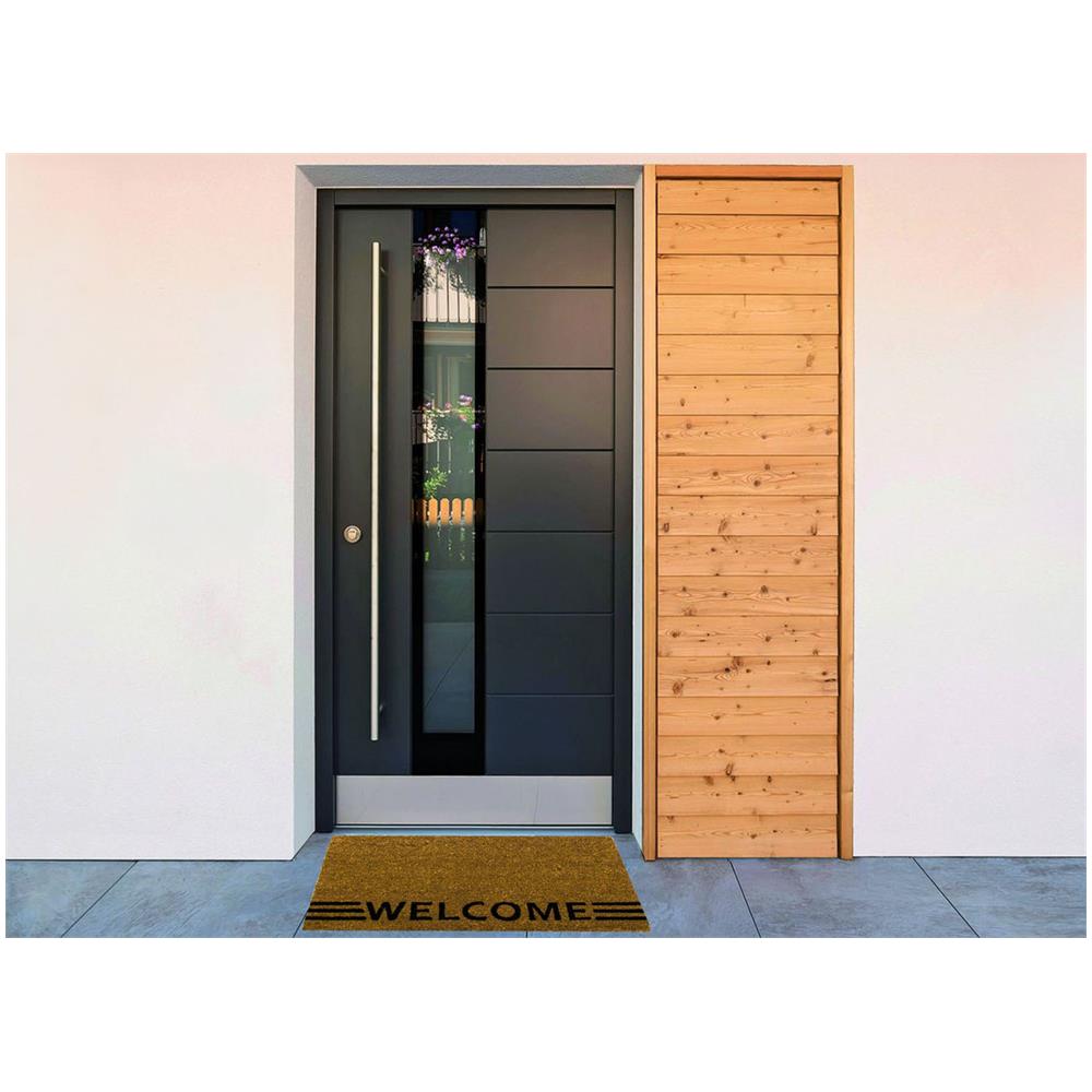 Zerbini Entrata Ingresso Casa Da Esterno Antiscivolo In Cocco Varie Fantasie 70x40 Welcome - Foto 2