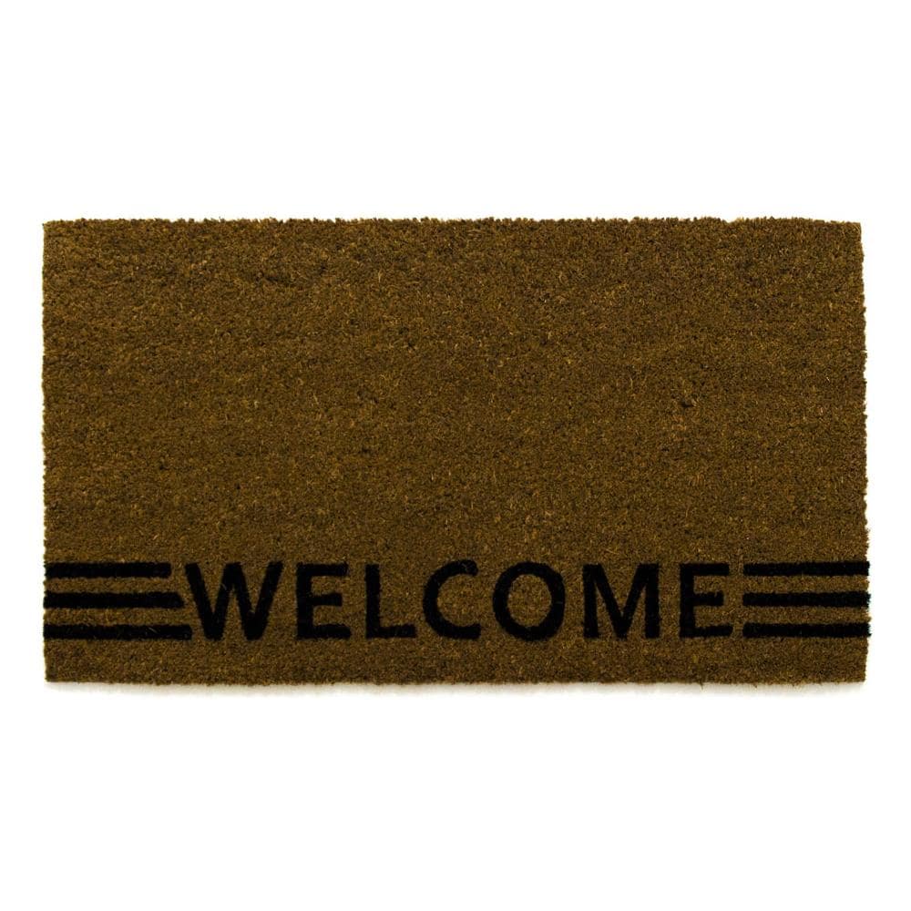 Zerbini Entrata Ingresso Casa Da Esterno Antiscivolo In Cocco Varie Fantasie 70x40 Welcome - Foto 1
