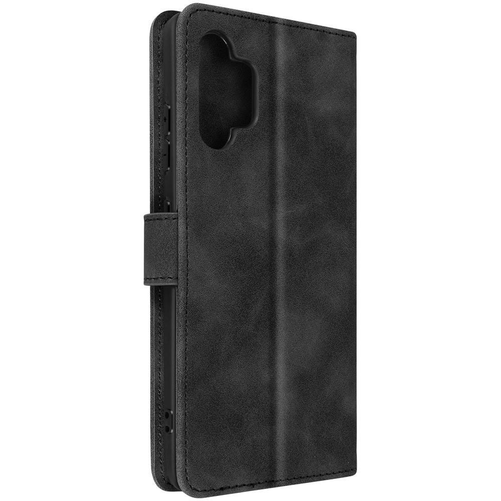 Custodia Galaxy A32 4g Effetto Scamosciato Portafoglio Tender Book Nera - Foto 2