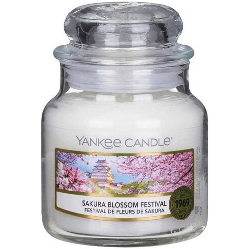 Sakura Blossom Festival Candela In Giara Piccola Bianco - Foto 4