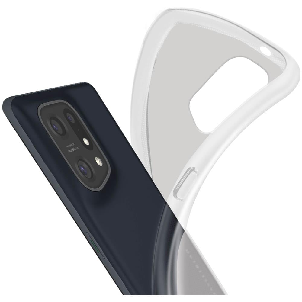 Cover Oppo Find X5 Silicone Flessibile Traslucida - Foto 5