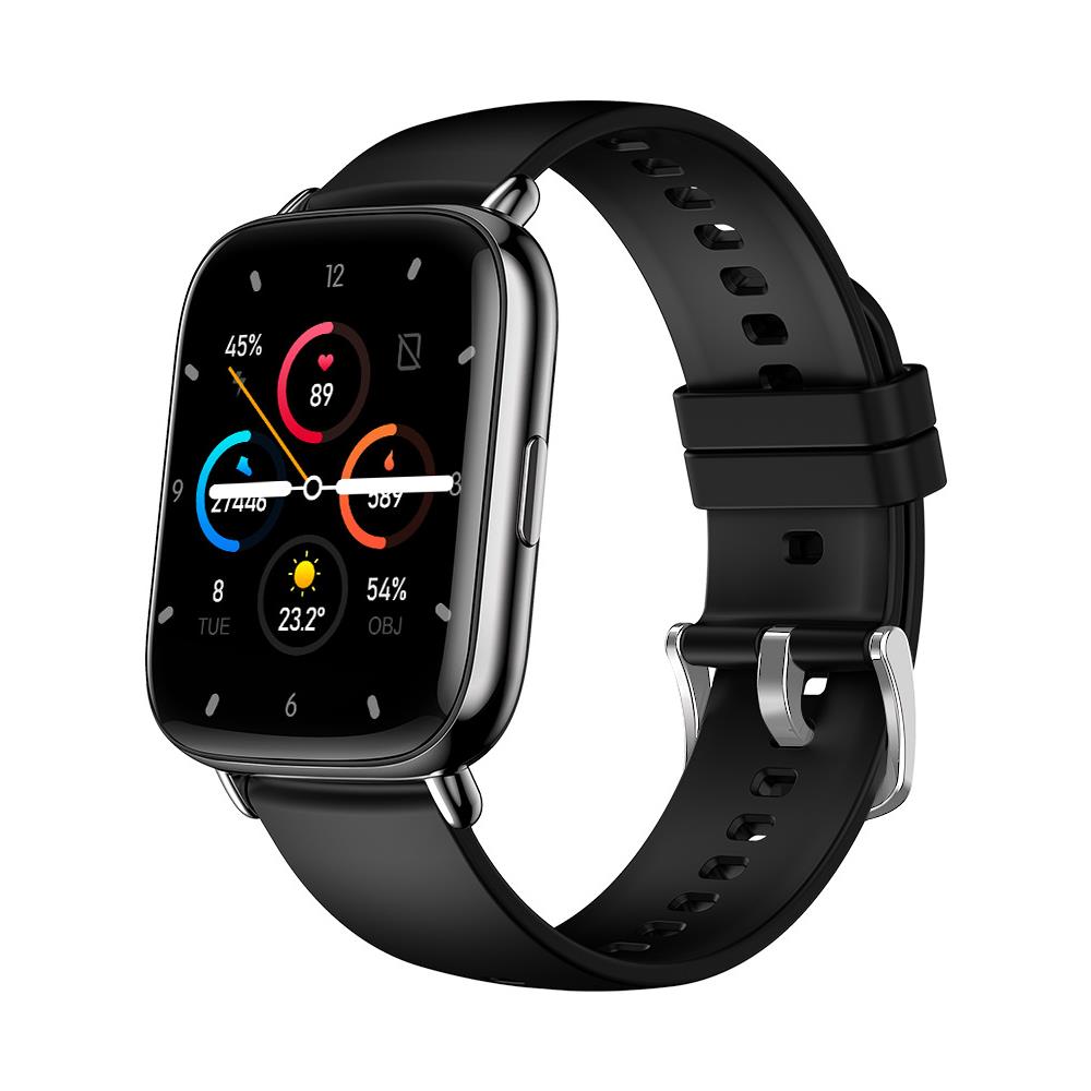 Smartwatch Con Frequenza Cardiaca, Pressione Sanguigna, Ossigeno Nel Sangue, Sonno, 24 Modalità Sport, Ip67, Touch Screen Da 1,69"" Black - Foto 1