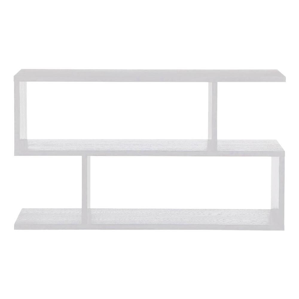 Libreria Bassa Design Moderna Scaffale 5 Ripiani 80x20x50cm Casa Ufficio Bianco - Foto 5